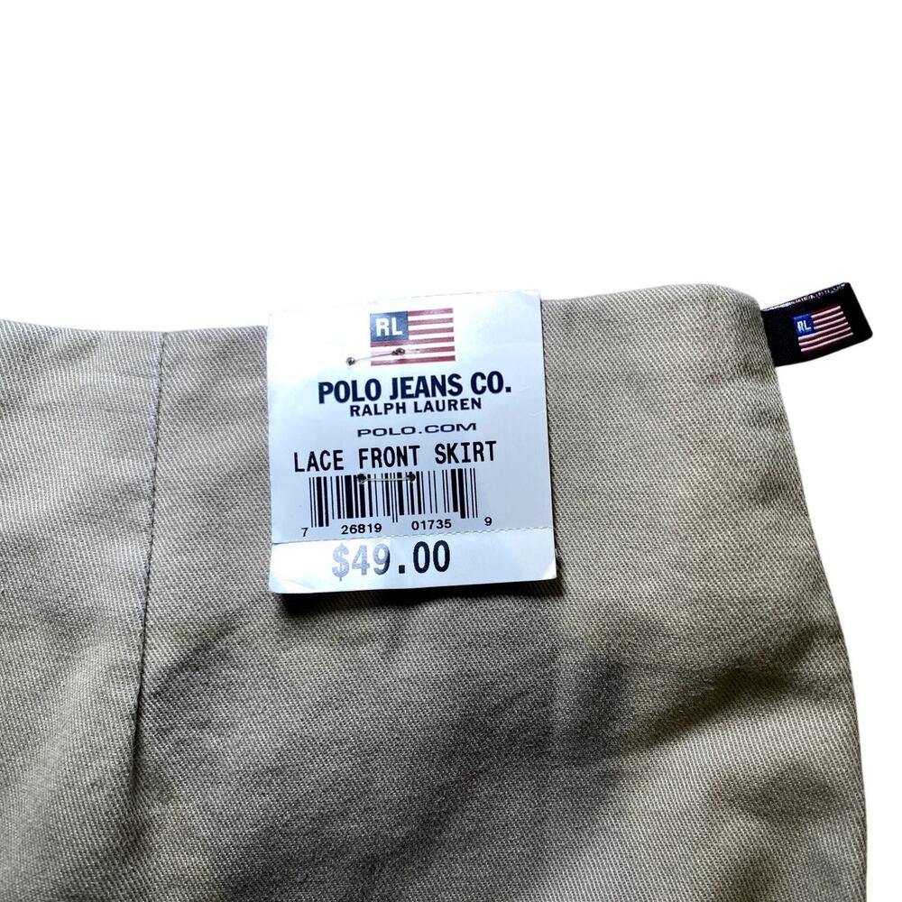 Ralph Lauren Polo Jeans Co. Tan Lace Skirt - Size 12